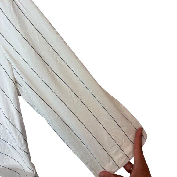 Chalet Et Ceci white striped button-up jacket US M - Picture 5 of 7